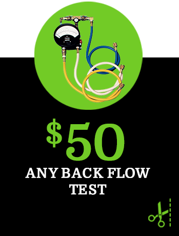 $50 Any Back Flow Test Coupon
