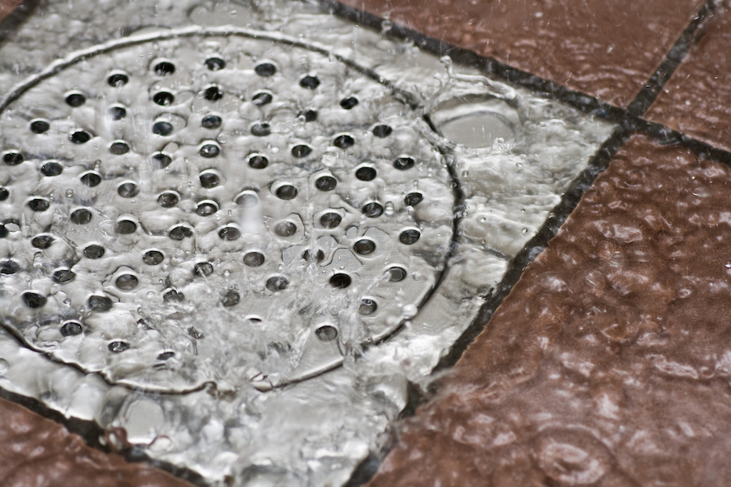 Shower drain functioning properly thanks to drain cleaning service.