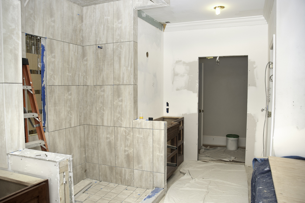 Main bathroom remodel in progress. | Bathroom Remodeling Services