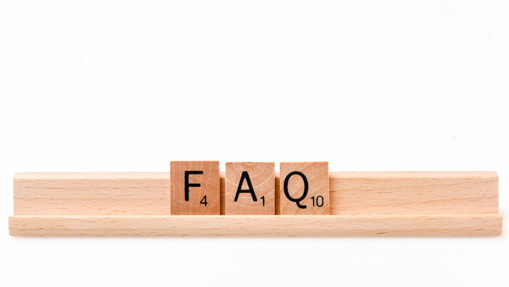 Scrabble letters spelling out FAQ. | Garbage Disposal Repair And Installation