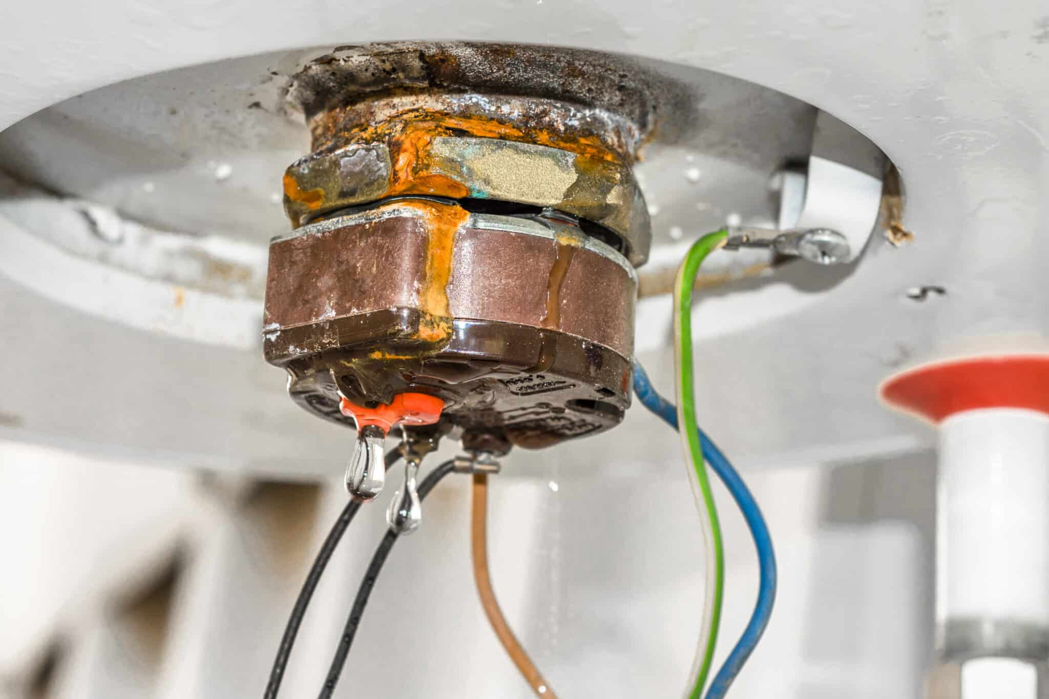 Water Heater Corrosion, Rusty and Leaking.
