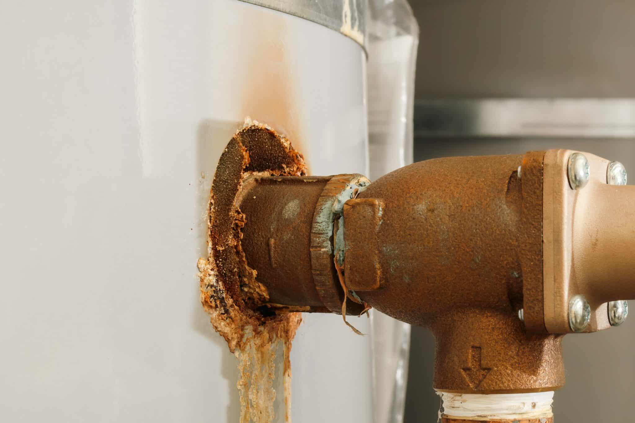 Tank Water Heater Corrosion.