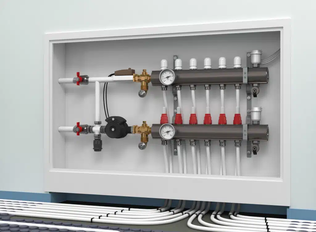 Radiant Floor Manifold.