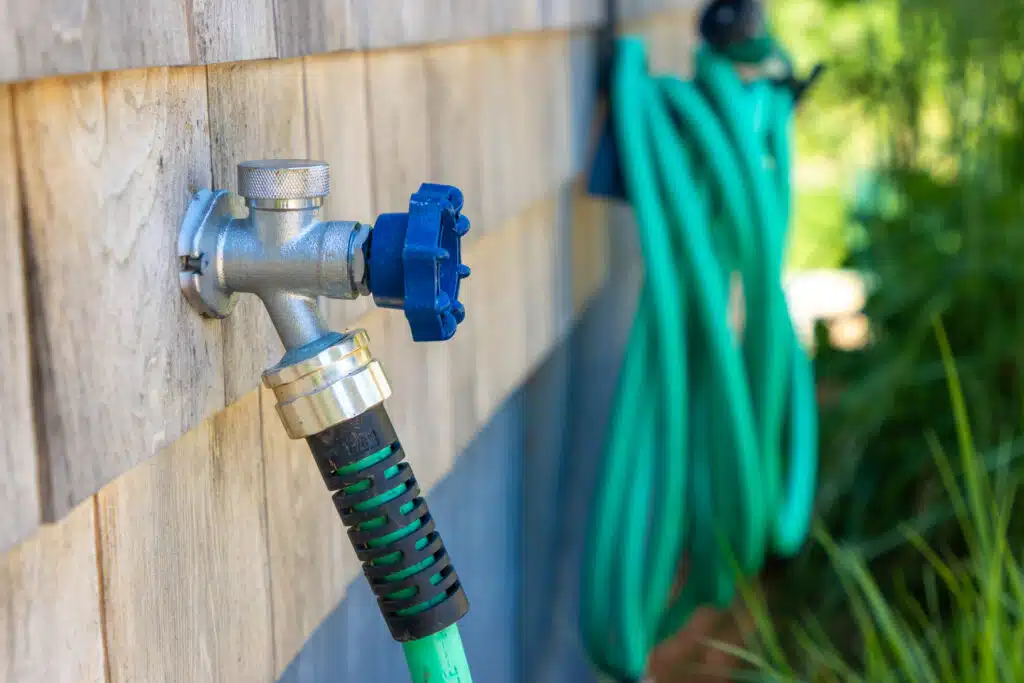 Hose bib replacement for outdoor reliability.