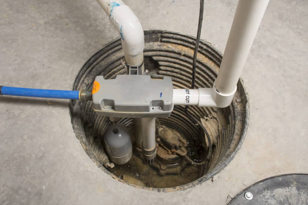 Basement ejector pump.