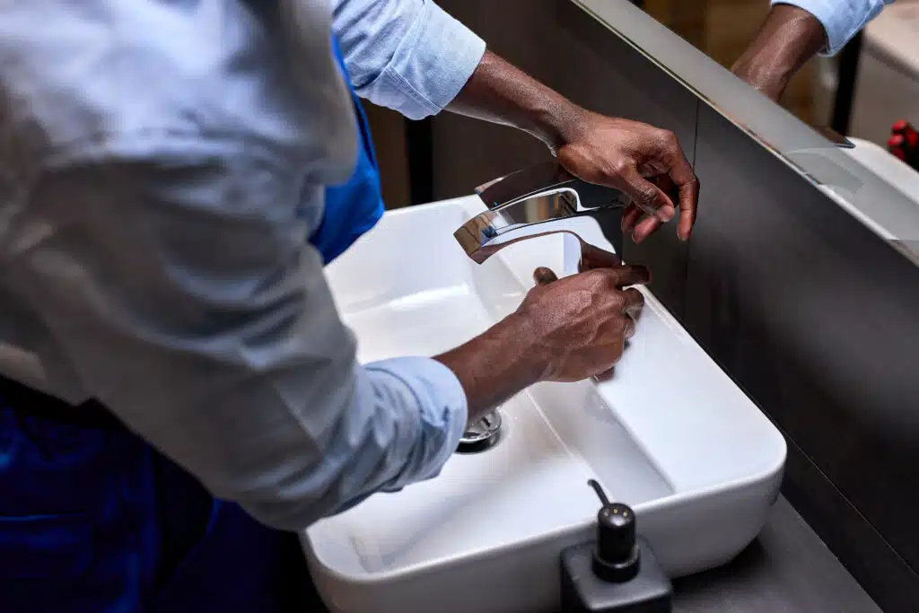 Faucet maintenance improves pressure stability.