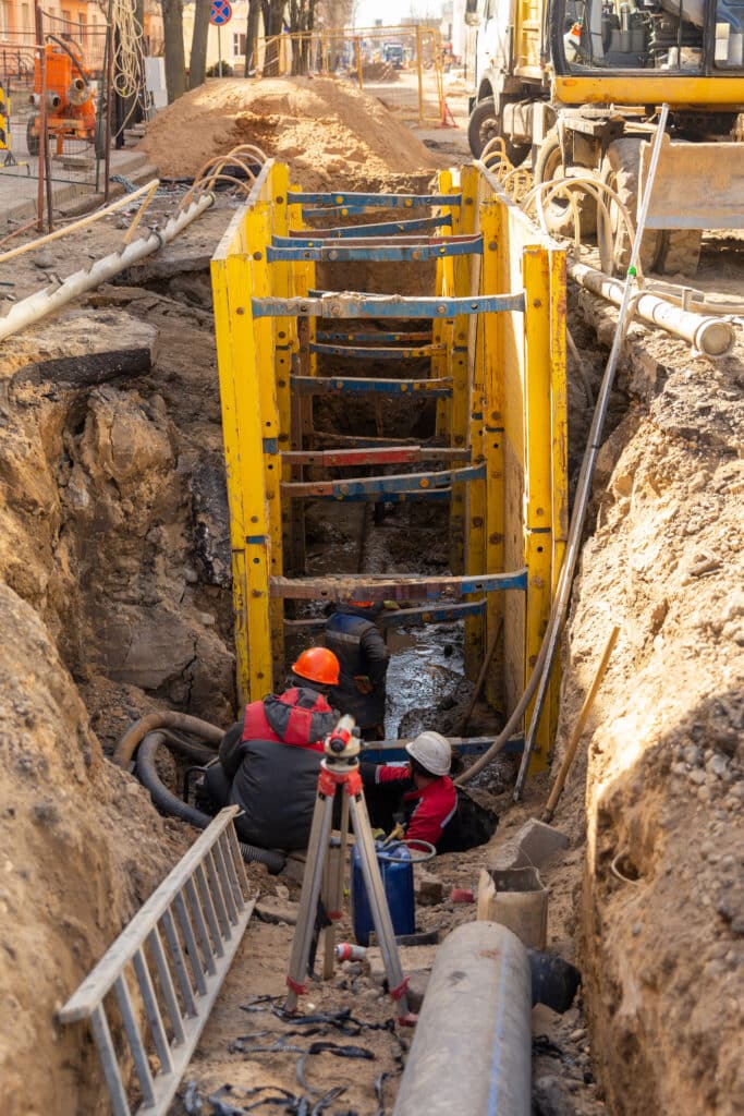 Excavation safety checklist for plumbing projects in Damascus, MD.