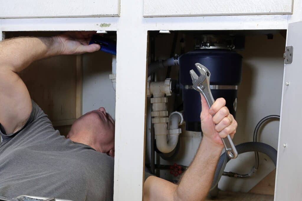 Garbage disposal repair without the mess.