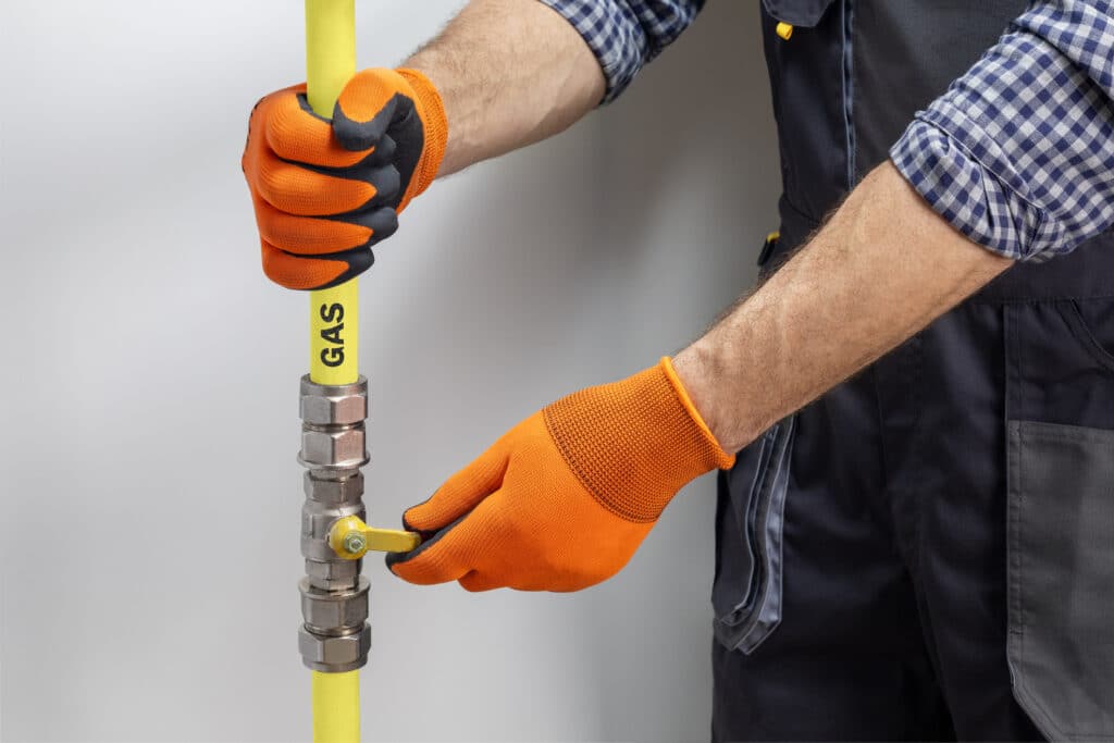 Gas line installation for safer home upgrades.