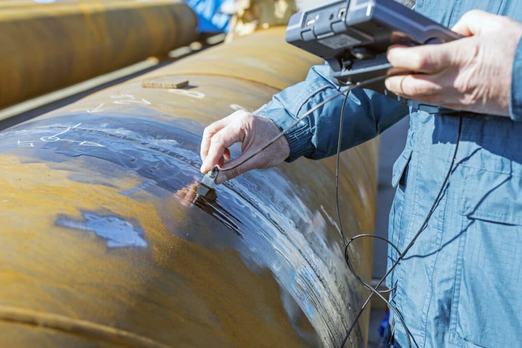 Ultrasonic leak survey finds hidden water loss quickly.