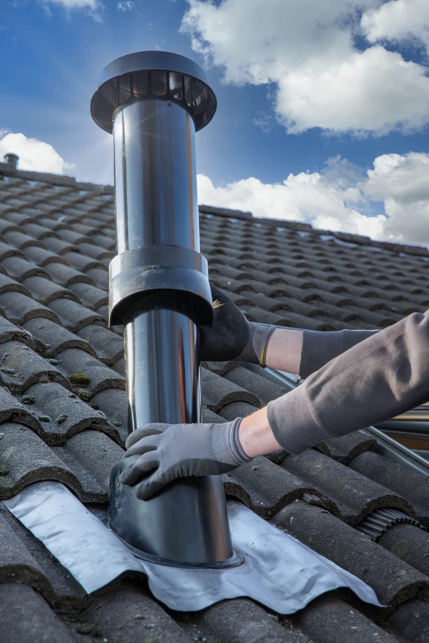 Vent stack cleaning in Rockville, MD.