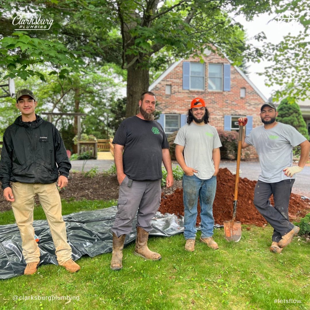 The Clarksburg Plumbing crew in Montgomery County, MD.